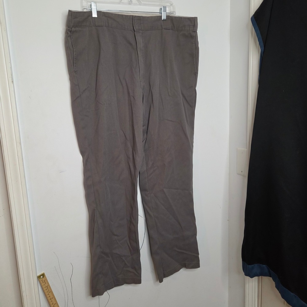 Dickies 874 Flex Original Fit Work Pants Mens 42x32 Charcoal Gray Straight Leg - Picture 1 of 7